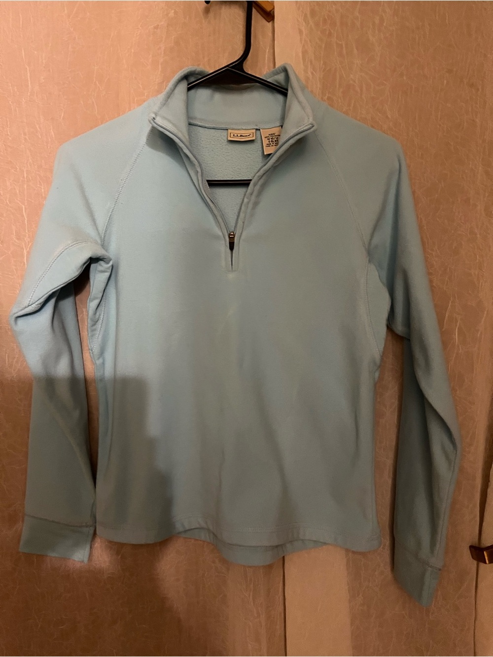 L.L. Bean Light Blue Kids Zip-Up Pullover